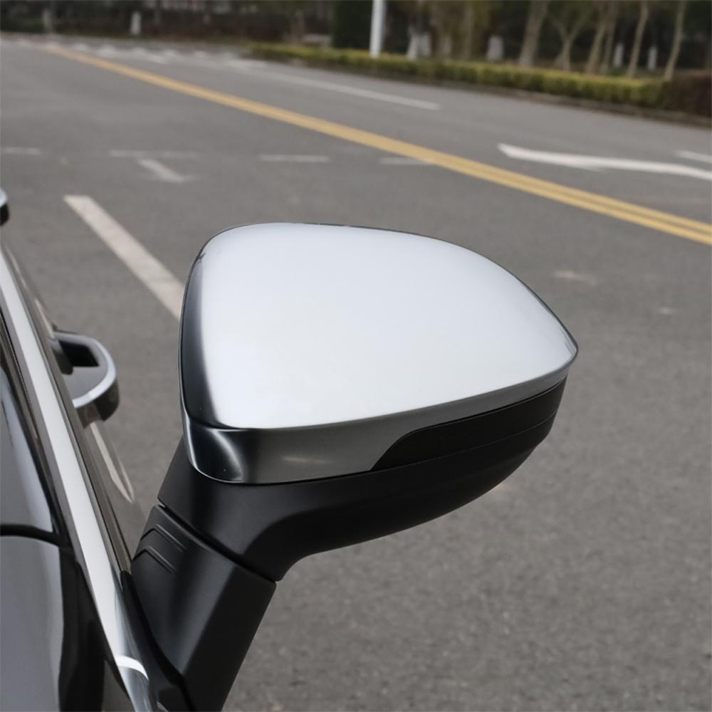 For VW Golf  8 MK8 ID3 2020 2021 2022 Mirror Covers Caps RearView Mirror Case Cover Matt Silver Covers