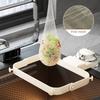 New Suction Cup Kitchen Sink Filter Rack Foldable Multi-Purpose Drainage Basket Garbage Storage Net Shelf