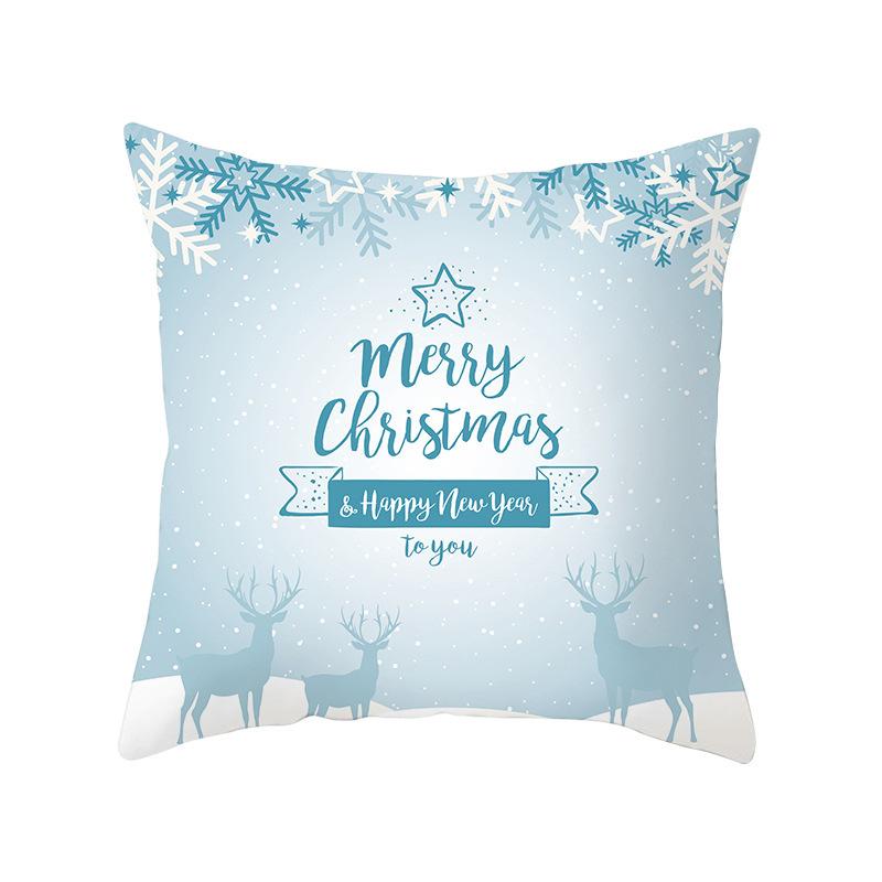 Christmas Snow Scene Series Pillowcases Home Sofa Pillowcase Car Cushion Covers Home Use