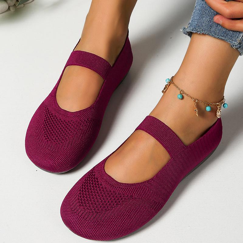 Fashion Summer/autumn Breathable Mesh Flats Shoes Woman Comfortable Weave Cloth Women Round Toe Plus Size Single Shoes for Women