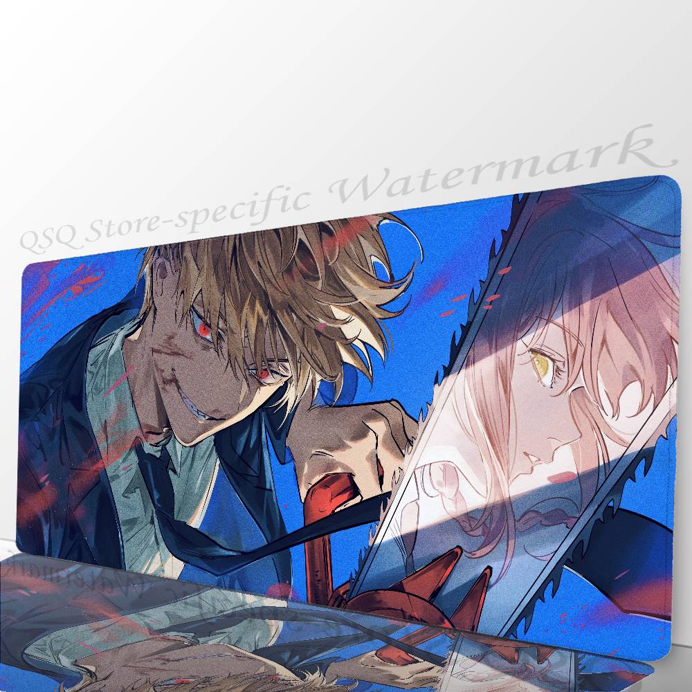 Denji Anime Chainsaw Man Mousepad Mouse Mat Desk Mat With Pad Gaming Accessories Prime Gaming XXL Keyboard Pad Padding Mat