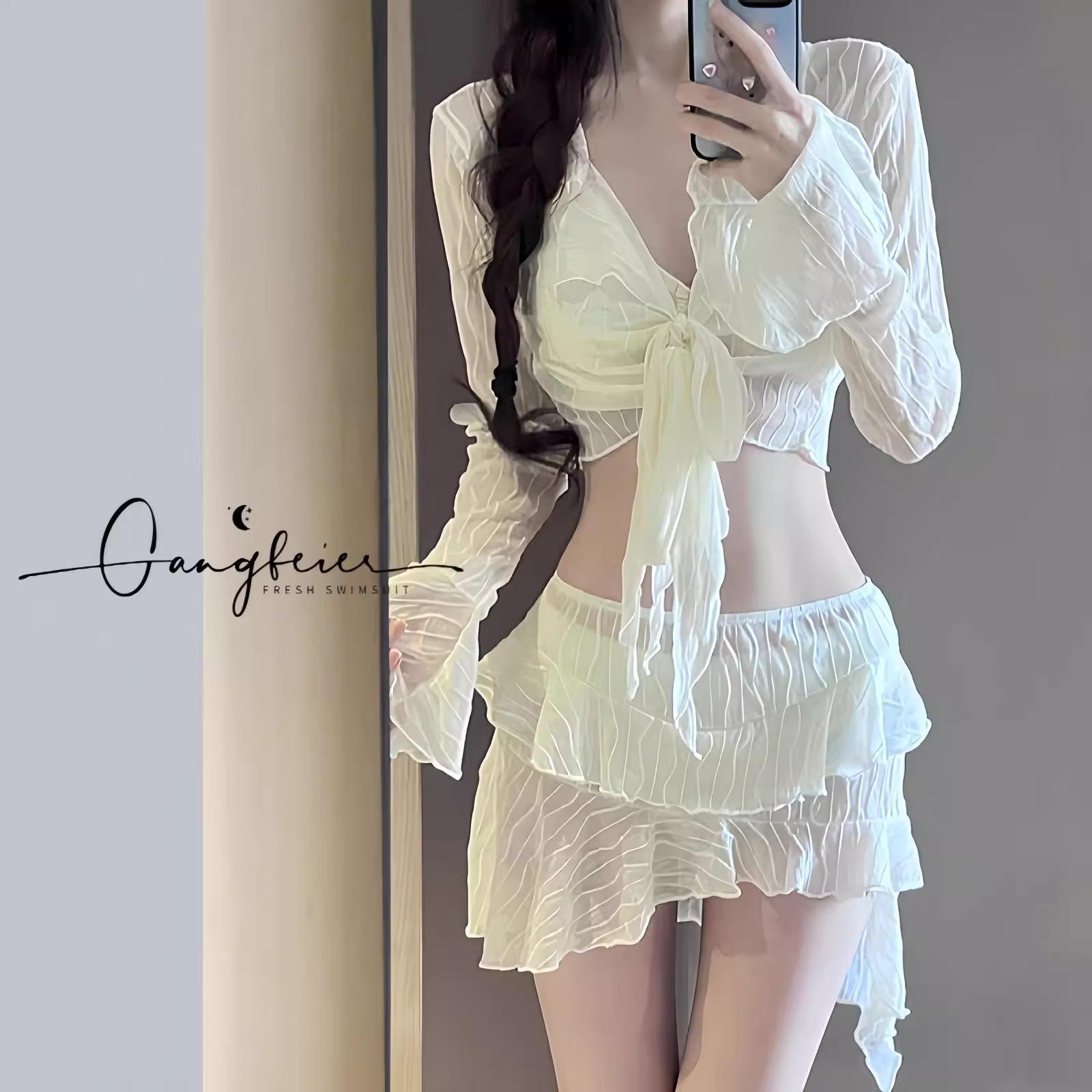 2026 Women s High-End Split Swimsuit: Pure Desire, Tummy-Concealing, Slimming, Sexy Hot Spring Swimwear L
