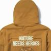 Timberland Einfarbiges Sweatshirt mit Kapuze, Reißverschluss, Kordelzug und langen Ärmeln mit aufgedrucktem Markenlogo für Herren, beige A24NN-P47
