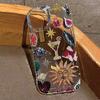Beaded Pomegranate Sun Phone Case For iPhone 16 17 15 14 13 12 Mini 11 Pro Max 16E X XR 7 8 15 16 Plus SE2 Clear Soft TPU Cover