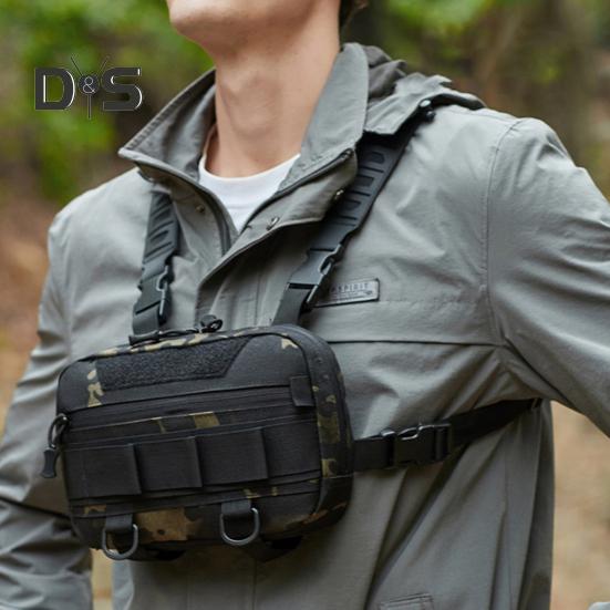 Fishing Chest Bag Waterproof Oxford Cloth Lightweight Vest Pouch Large Capacity Outdoor Camping Hiking Hunting Fishing Gear Storage Backpack
