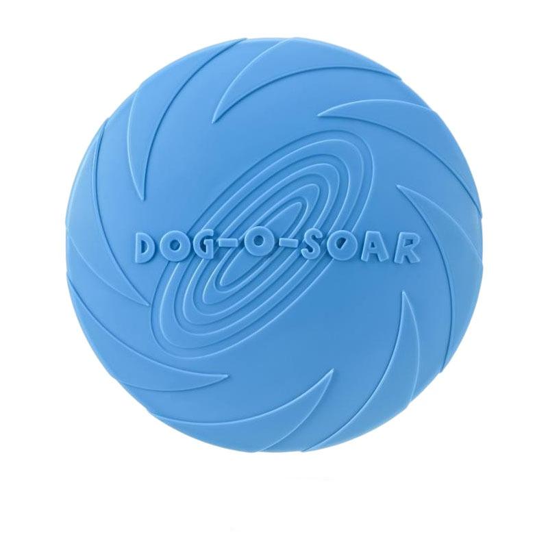 Silicone Flying Disc Toy Interactive Flying Saucer for Dogs Cats Chew Resistant Dog Frisbee Puppy Training Fun Outdoor Pet Game