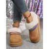 2025 Plus Size Winter New Arrival Comfortable Chunky Sole Padded Toe Ethnic Style Slip-On Snow Boots Cotton Boots for Women