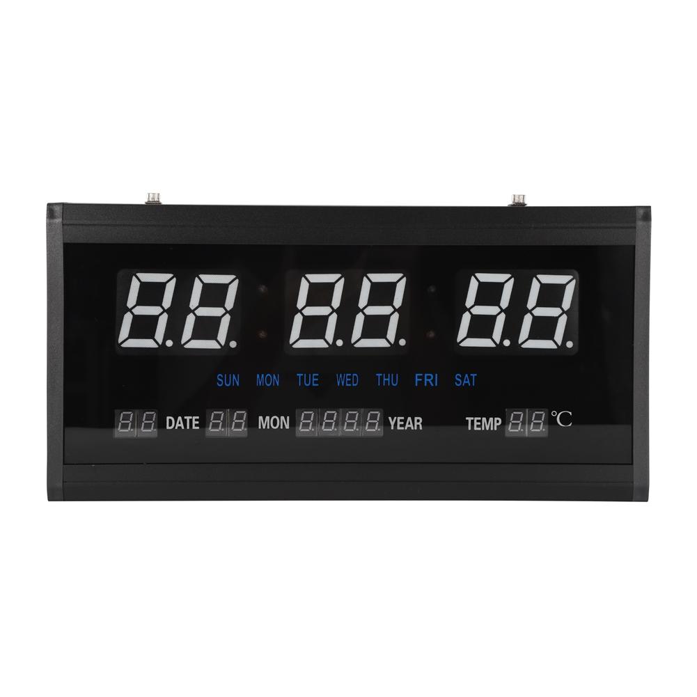 LED Digital Perpetual Calendar Hanging Clock Living Room Wall Clock