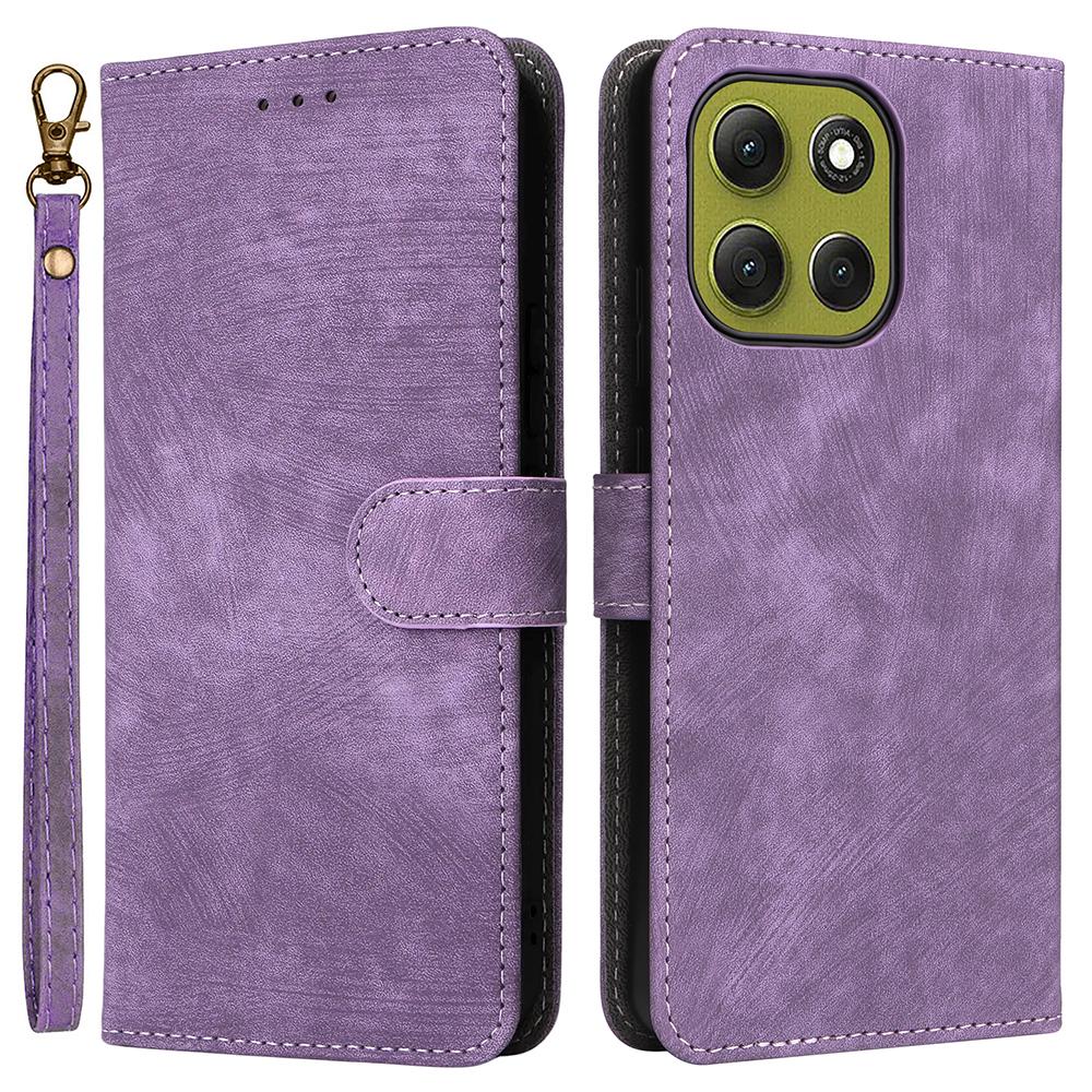 For Motorola Moto G86 Power 5G Case Wallet RFID Blocking PU Leather Phone Cover Stand with Strap