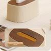 Wooden/Plastic Cover Tissue Box with Lid Large Opening Facial Tissue Holder  Toilet