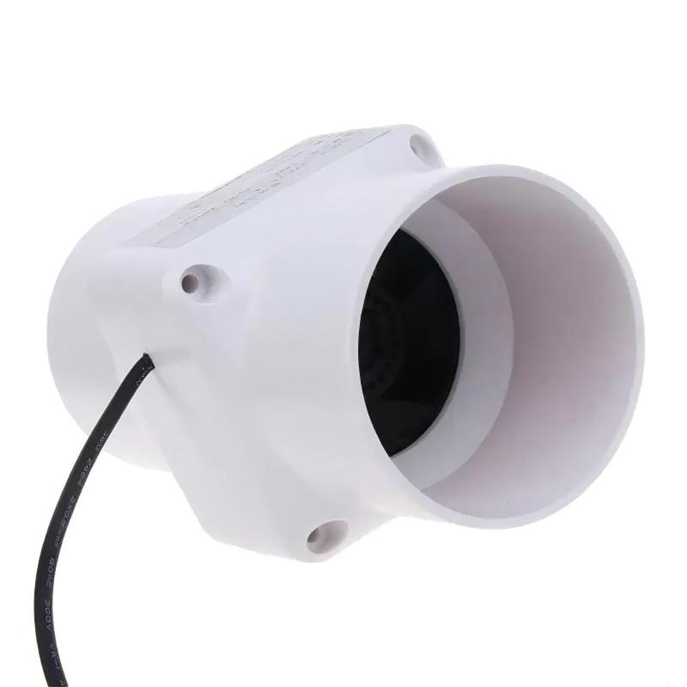 75/100mm Inline Duct Exhaust Fan 12V 6W Low-Noise PVC Ventilation Blower For Kitchen Bathroom Greenhouse Air Quality Improvement
