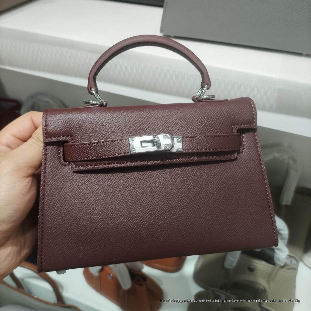 Sac Kelly Impression Paume Deuxième Génération 2026: Nouveau Sac à Main Mini Tote & Bandoulière Haut de Gamme pour Femme