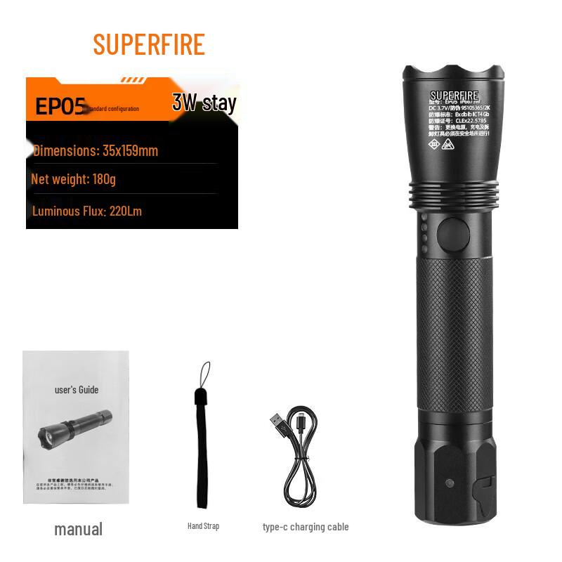 SupFire EP05 Explosion-Proof LED Flashlight