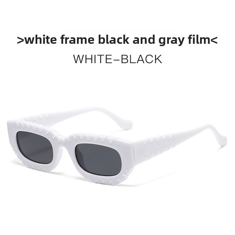 

2025 Summer Fashion Square Sunglasses With Uv400 Protection For Men Women White Black Gray