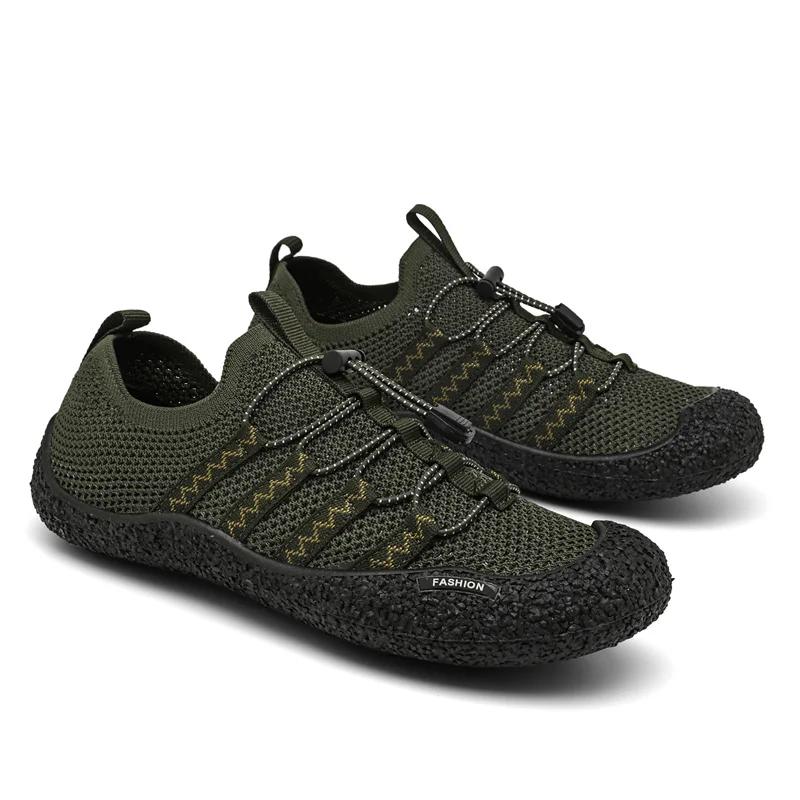 

Модная мужская и женская обувь для хайкинга, спортивная сетка с защитой от скольжения для хайкинга и исследования на открытом воздухе, обувь для водных походов и трекинга по реке 35 зелёный