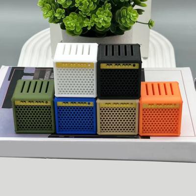 Gitarrenplektren Aufbewahrungsbox Retro Verstärker Design Plektrenhalter Plektren Organizer Fassungsvermögen 5 Plektren Aufsteller Geschenk für Musiker Gitarristen