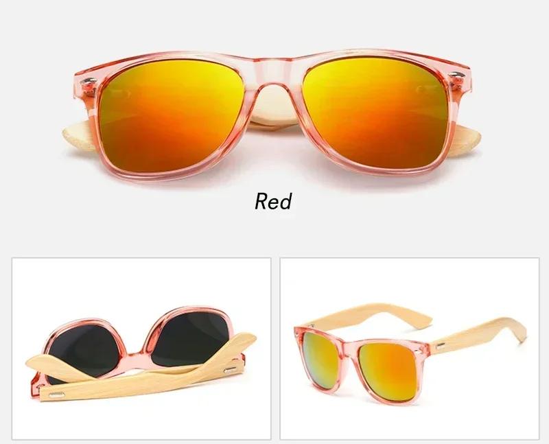 Fashion Brand Luxury Designer Bamboo Sunglasses Men Women Wood Vintage Mirror Shades Glasses Travel Party Outdoor Sunglasses