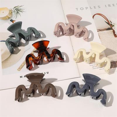 Korean Hair Clip Claw Clip Hair Clips for Women Simplicity Elegant Solid Color Crab for Hair Girls Hair Clip Hair Accessories