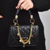 Women'S Bag Fashion Embroidery Thread Shoulder Bag Chain Small Square Bag Flower Rainbow Bear Lock Pendant Diagonal
