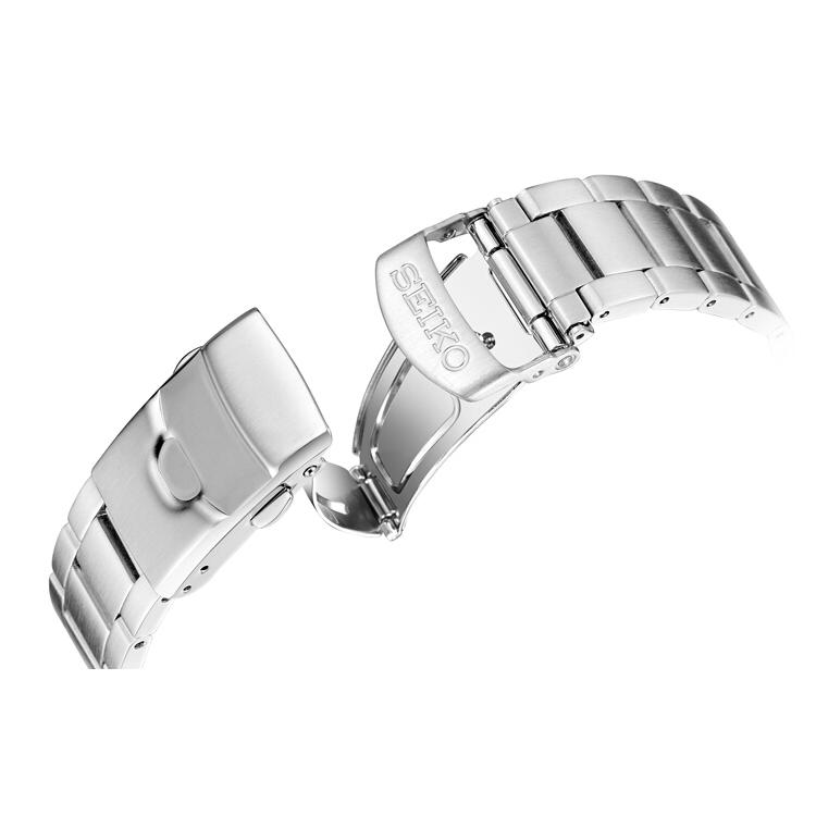 Seiko Mechanical Movement Stainless Steel Strap Watch Men's Watches Black Dial SRPE53K1