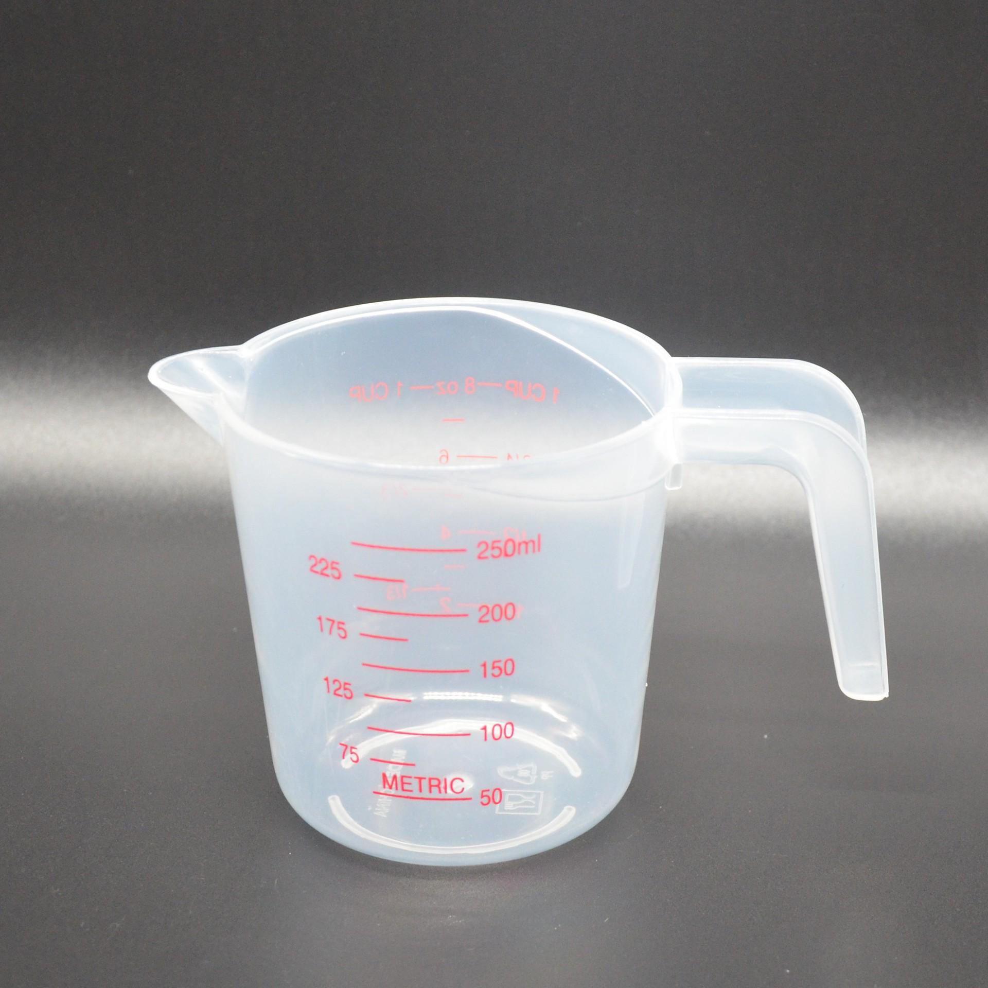 High Transparency Measuring Cup Set: 250ml, 500ml, and 1000ml with Scale and Measuring Spoon - Kitchen Baking Tools