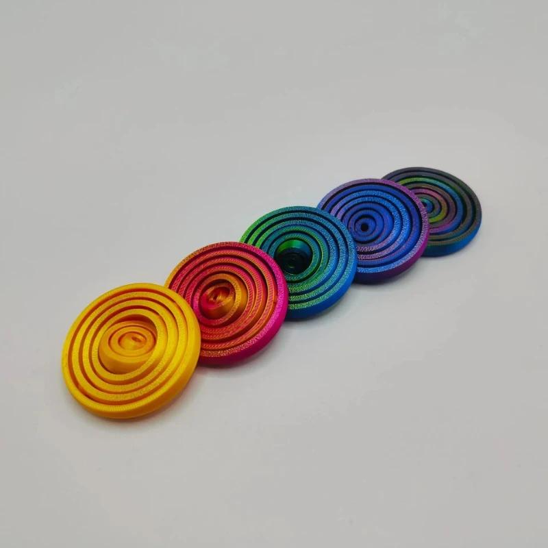 3D Printed Rotating Ball Toy O-Shaped Universal Fingertip Gyroscope Gravity Rotation Anxiety Relief Decompression Cool Toy