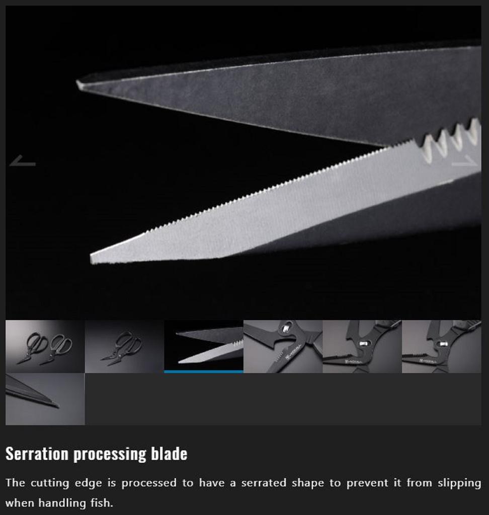 Jackall Seperatable Fish Scissors Black (7703)