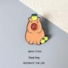 Broche Mignonne en Dessin Animé Capybara pour Sacs et Sacs à Dos