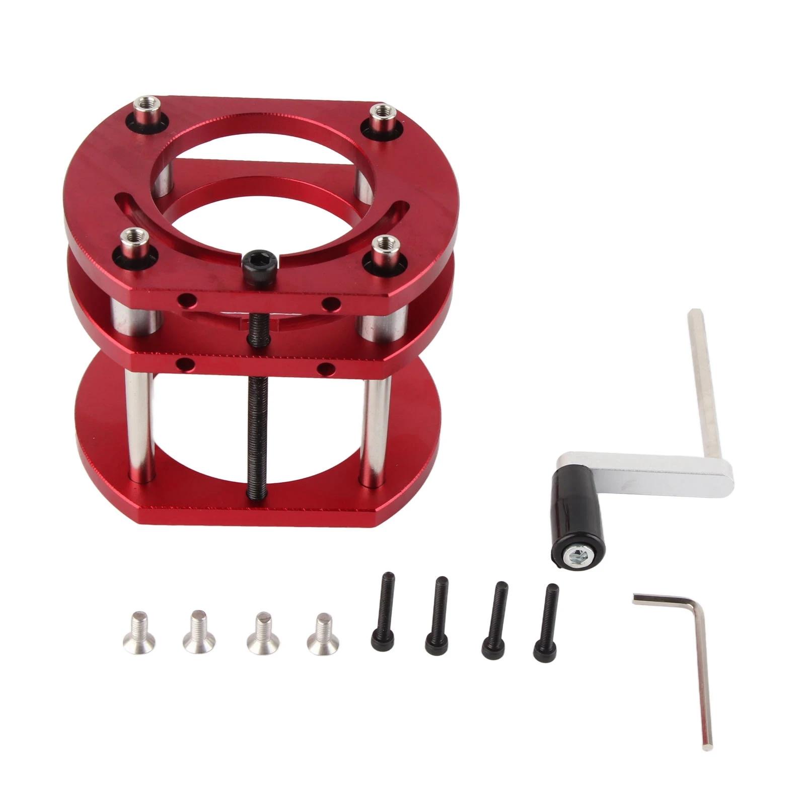 

4 Jaw Clamping Router Table Lifting System Base Router Table Base Router Base Aluminum Alloy Stainless Steel Tools