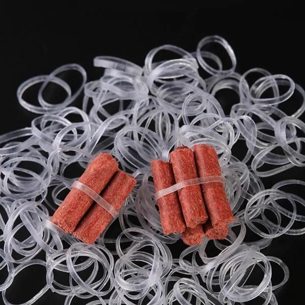 Elastici in gomma trasparenti ad alta capacità, 1 confezione da 1.000 pezzi, diametro 1,5 cm
