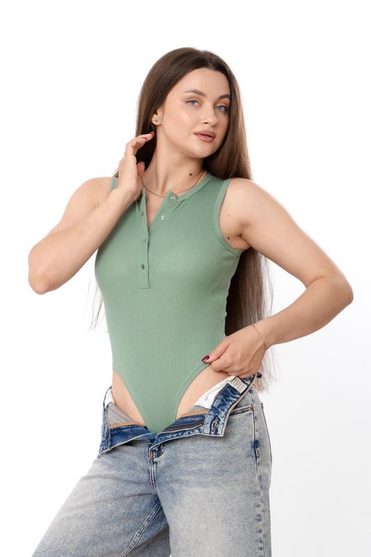 Women's Knit Bodysuit - Fitted Cut Any Season 8459-092 HC