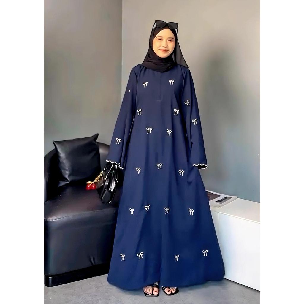 Loriya 2025 Middle East Bow Embroidered Dress LR1000
