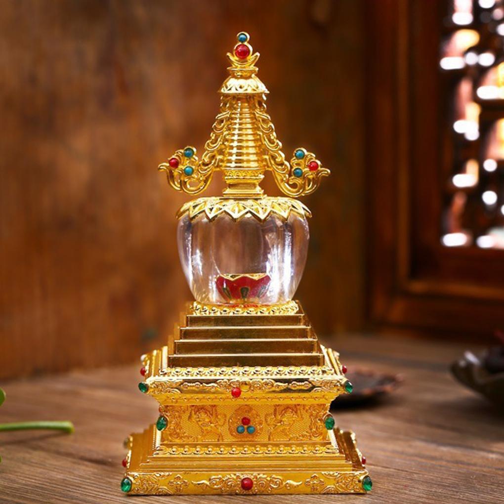 Natural Crystal Buddhist Statue Exquisite Craft And Meaningful Decoration Tibetan Buddhist Statue