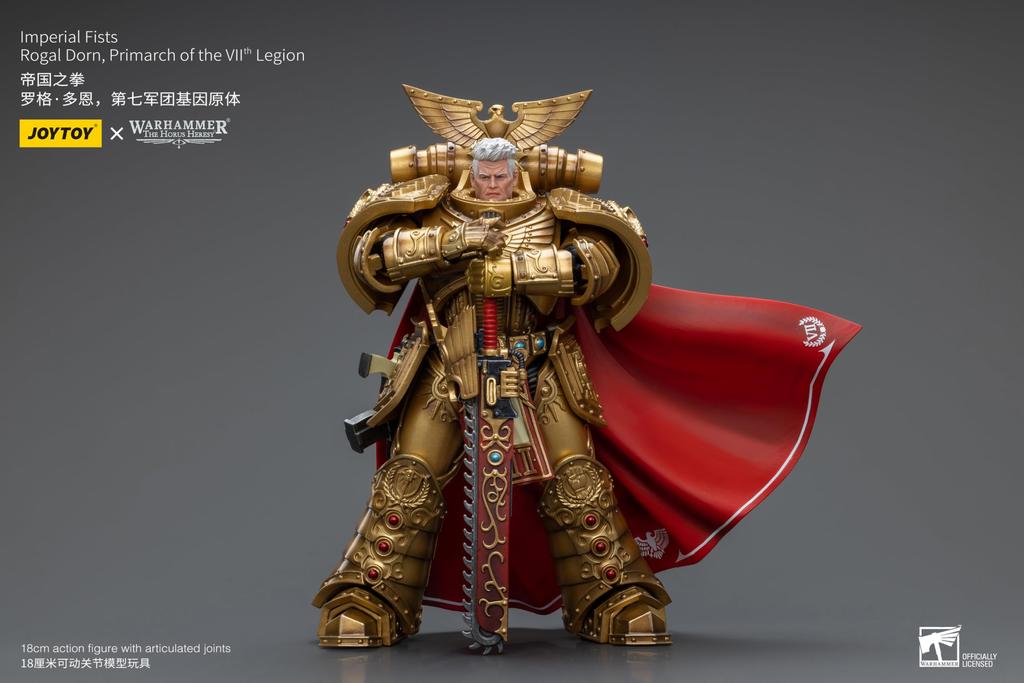 JOYTOY Warhammer 40,000 Imperial Fists 7th Legion Primarch Rogal Dorn 1/18 Scale Action Figure (Assembled)