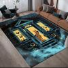 Scooby‑Doo2 Flannel Pattern Square Carpet,Area Rug,Carpet Rug for Living Room Bedroom Sofa Playroom Decor,Non-slip Floor Mat