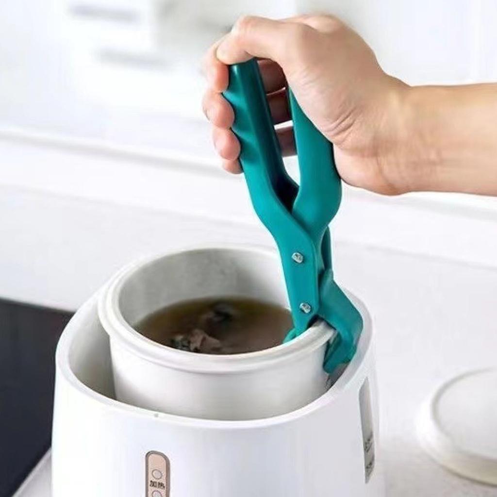 2PCS Heat-resistant dish tongs, hot plate tongs, non-slip kitchen tools for handling dishes