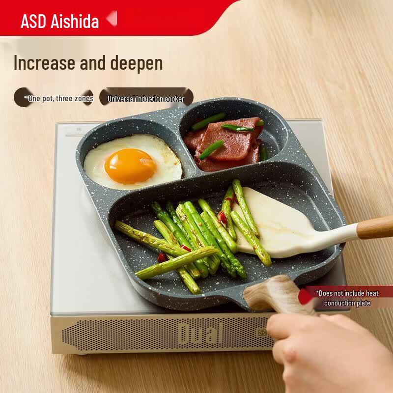 ASD Non-stick Three-Hole Frying Pan