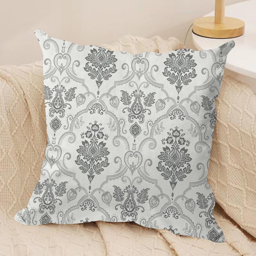 European Retro Cushion Cover Pillowcase Ultra Soft Skin Friendly Fabric Cloud Like Comfort  Concealed Zipper