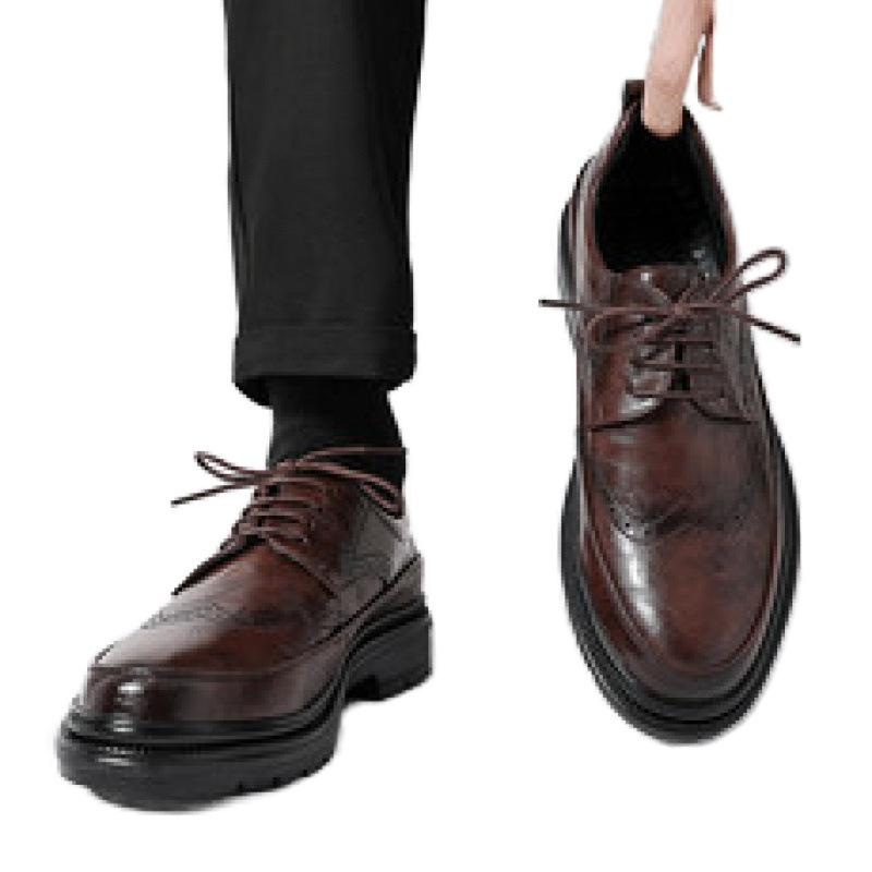 New men's leather shoes business dress leather shoes men's soft leather casual soft sole wedding suit leather shoes