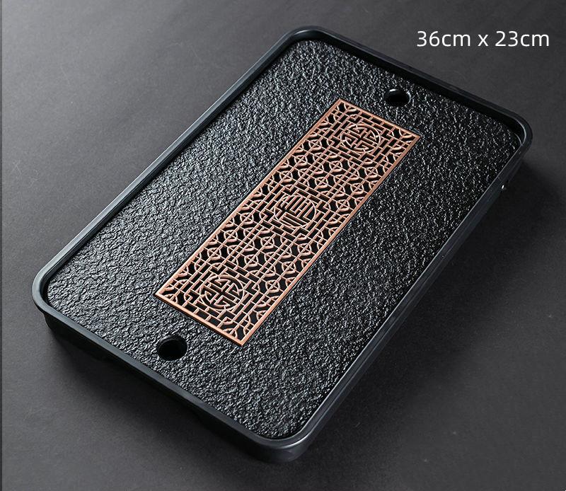 Light Luxury  Tea Table Tray High Quality Chinese Tea Tray Tea Set Board Drainage Water Storage Tea Board
