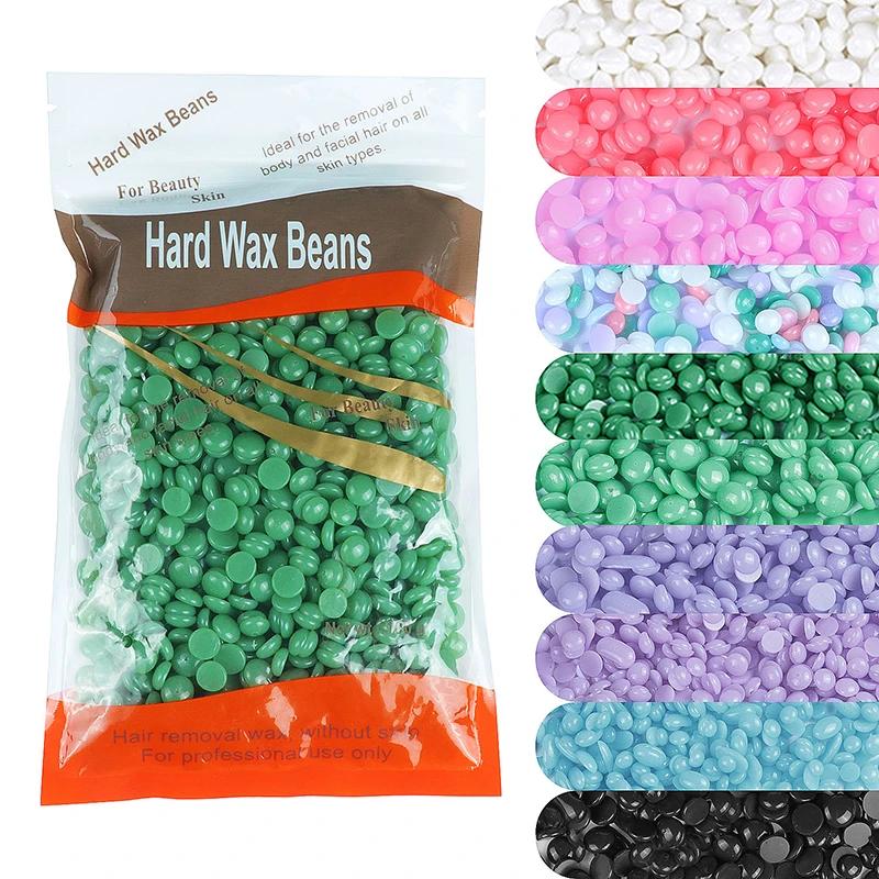 300g Pack Wax Beans Removing Bikini Face Hair Legs Arm Hard Wax Pellet Hot Film Waxing Painless Hair Remove For Women Men