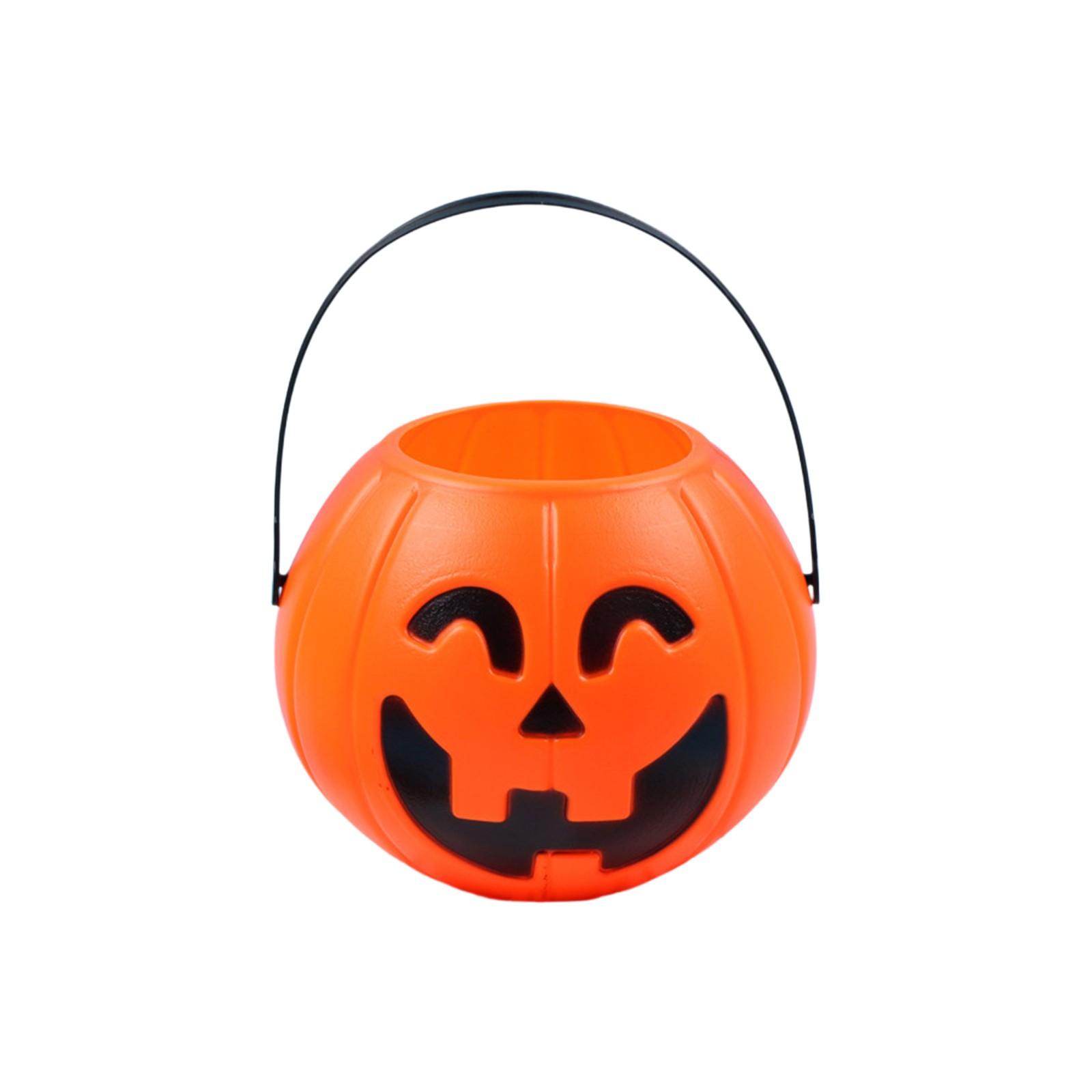 

Хэллоуинская банка, Ведро, украшенное к фестивалю, Корзина для конфет One Size розового золота