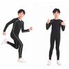 Kids' Quick-Dry Base Layer Sports Set: High-Elasticity Compression Top & Pants for Running, Training, Fitness, and Basketball