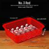 Large White Plastic Rectangular Kitchen Basket for Draining, Washing, and Storage