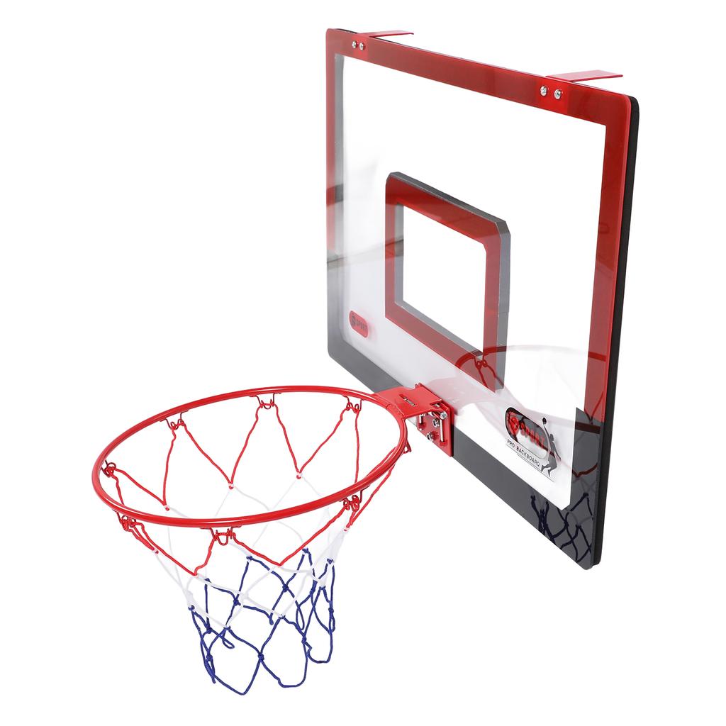 Indoor Basketball Hoop Set for Kids with Complete Accessories Foldable Hanging Spring Frame Wall