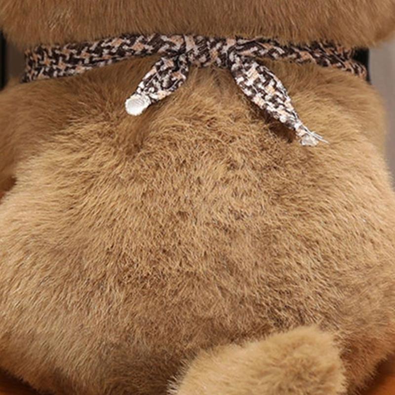 Soft Realistic Westie Dog Plushie Portable Child Friendly Soft Westie Highland Dog Stuffed Toy for Imaginative Play