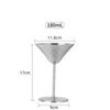 Anti-Broken Stainless Steel Cocktail Red Wine Drinkware Goblet Wine Set Wine Cup Martini Goblet
