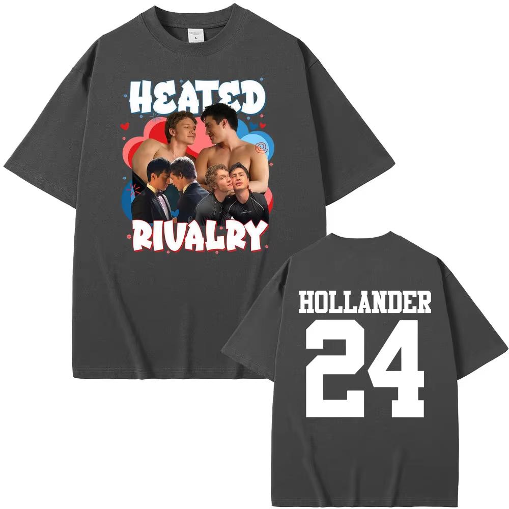 Heated Rivalry Shane Hollander Ilya Rozanov Tshirts Unisex Vintage Fashion Aesthetic Couples Summer Tshirt Casual Comfort Top