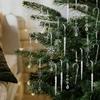 Acrylic 20 Piece Christmas Ornament Set Snowflakes Icicles Candy Canes for Festive Tree Garland and Home Decoration