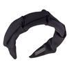 Koreansk hårtilbehør Ensfarget bomull krøllet hodebøyle for kvinner med bred ramme Makeup-hårbånd for hodeplagg for kvinner